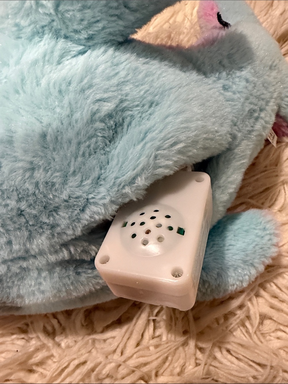 FAO Schwarz Glow Brights Toy Plush LED With Sound 17" Plush Narwhal - Picture 8 of 9